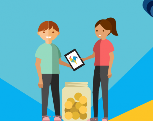 Kids saving RoosterMoney