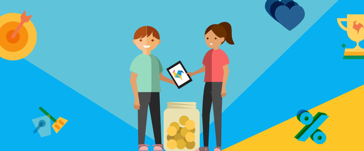 Kids saving RoosterMoney